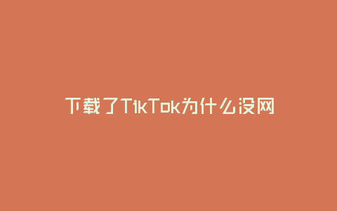 下載了TikTok為什么沒網絡(解決TikTok網絡連接問題的方法)